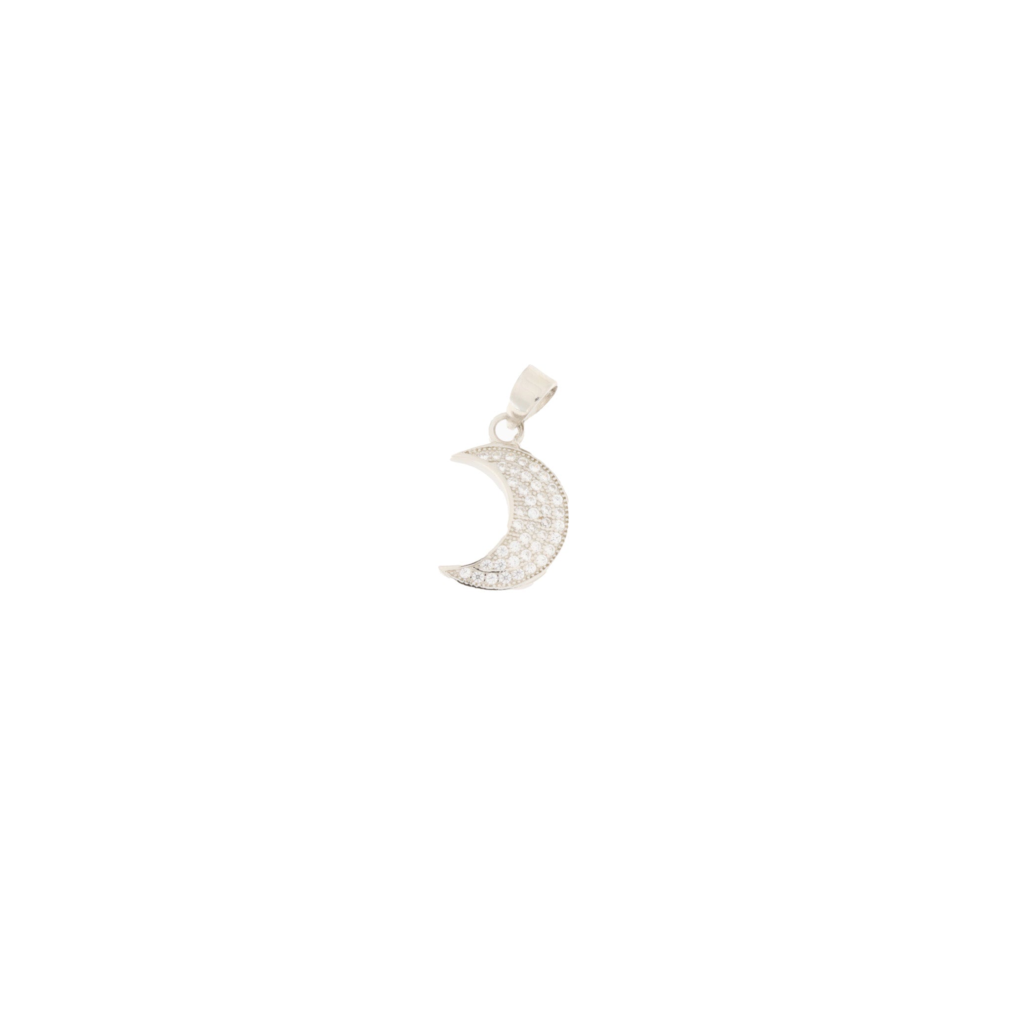 Srebrni Obesek Luna