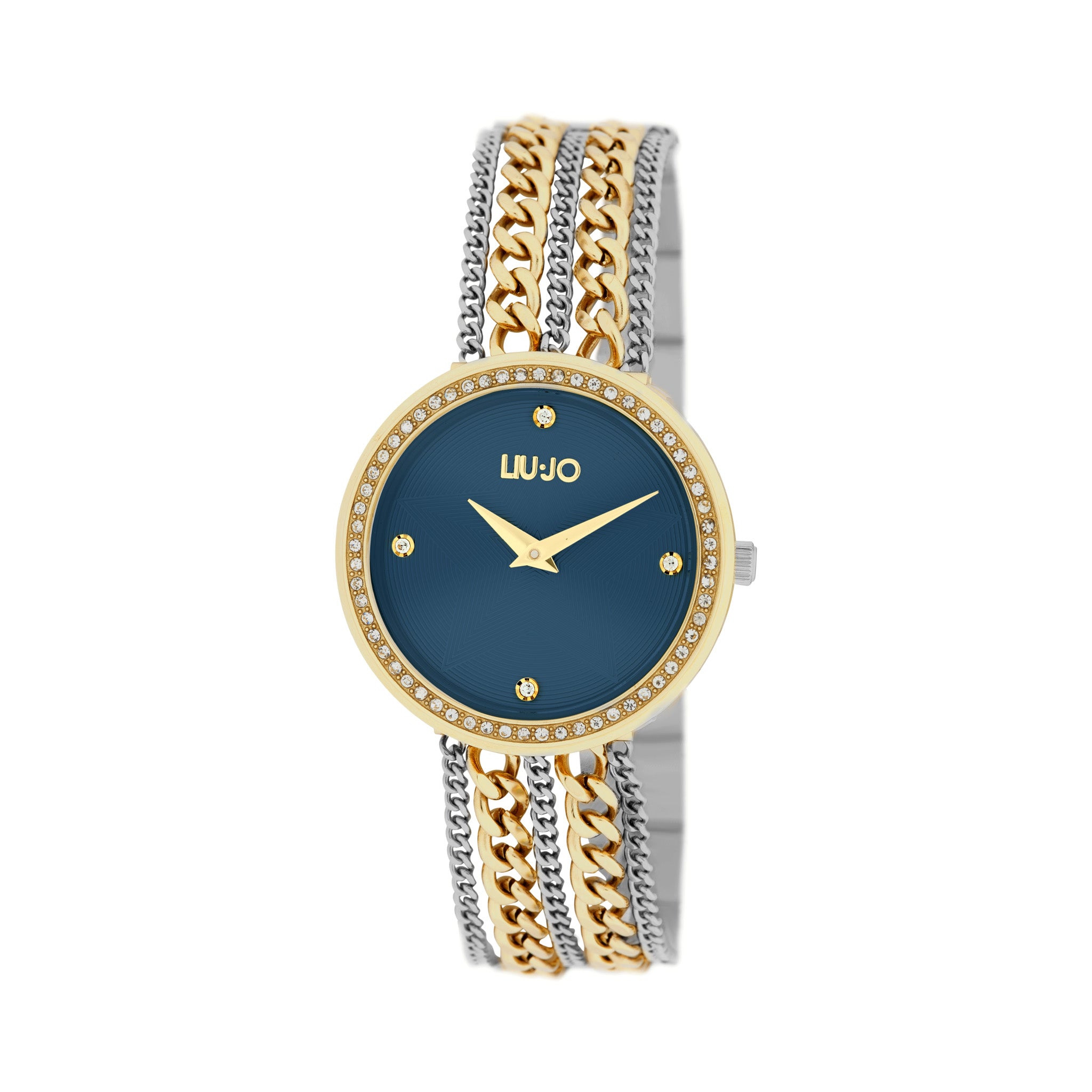 Liu.Jo Ura TLJ2289 Q. Analogna Chains- Gold/Blue